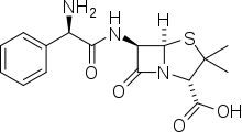 Ampicillin structure