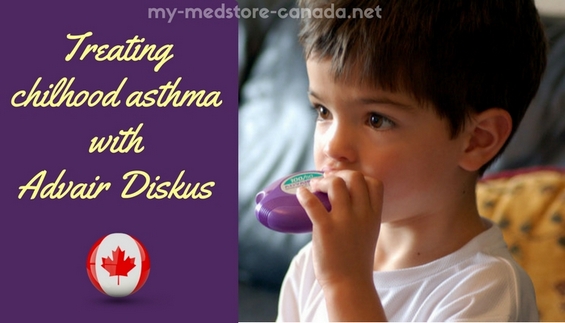 Treating chilhood asthma with Advair