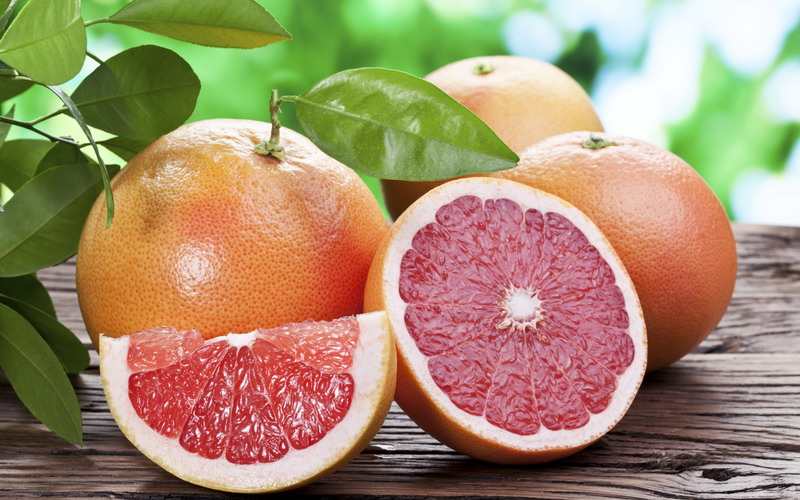 grapefruit on table